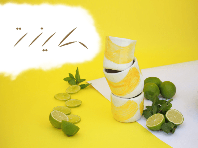 طينة للأكواب المصنوعة يدويًا